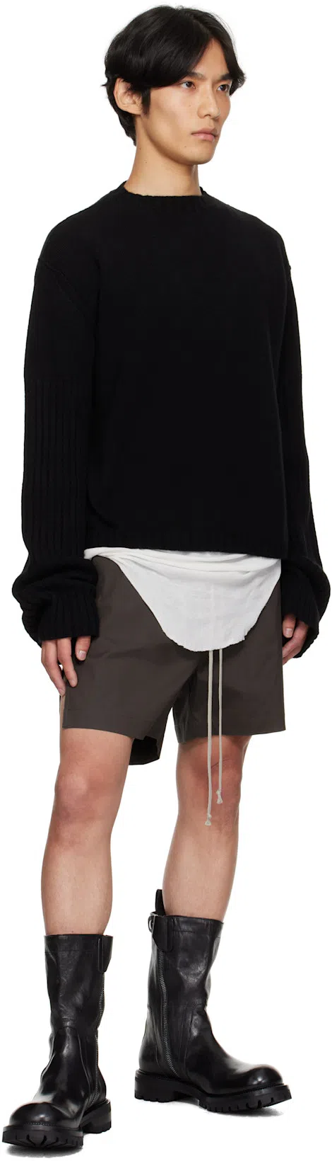 RICK OWENS Black Concordians Army Creeper Boots