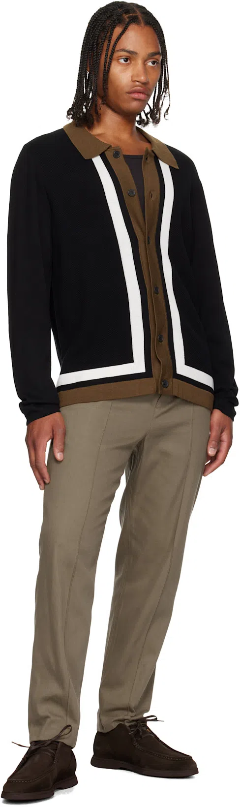 LEMAIRE Men Cotton Tank Top In Nero