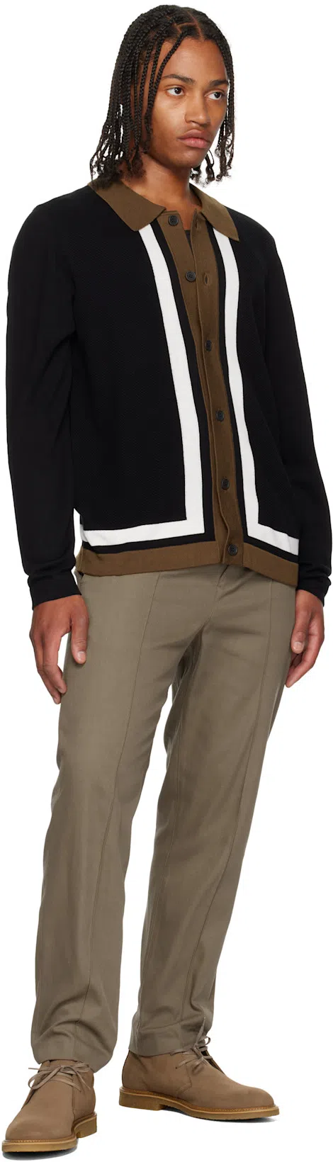 LEMAIRE Men Cotton Tank Top In Nero