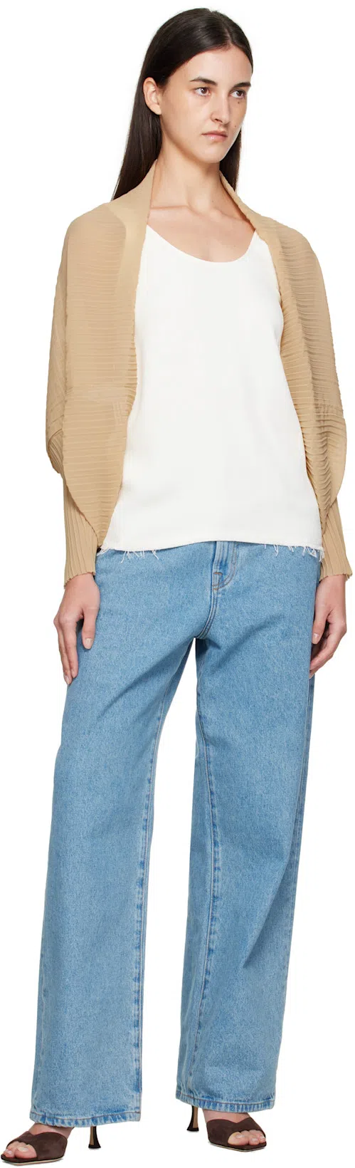 TOTÊME Toteme Leather Thong Sandals In Black