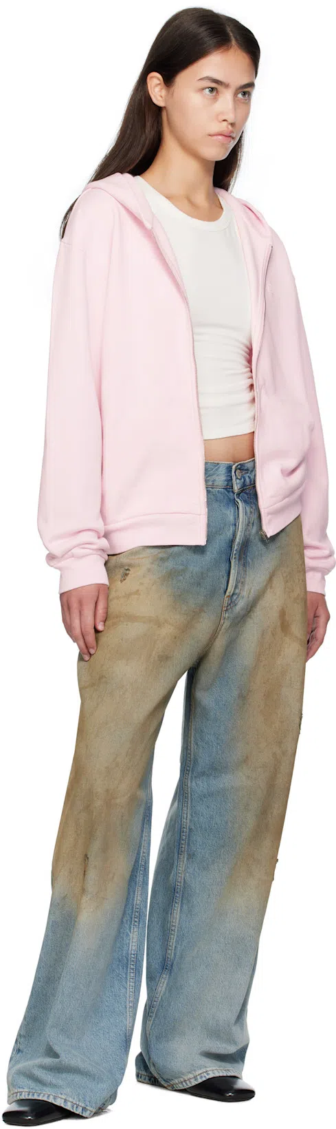 ACNE STUDIOS 2023f Fn Penicillin Jeans Mid Blue In 863 Mid Blue