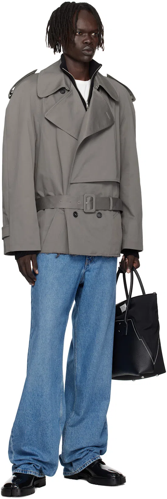 MAISON MARGIELA Brogue Lace Ups In Black