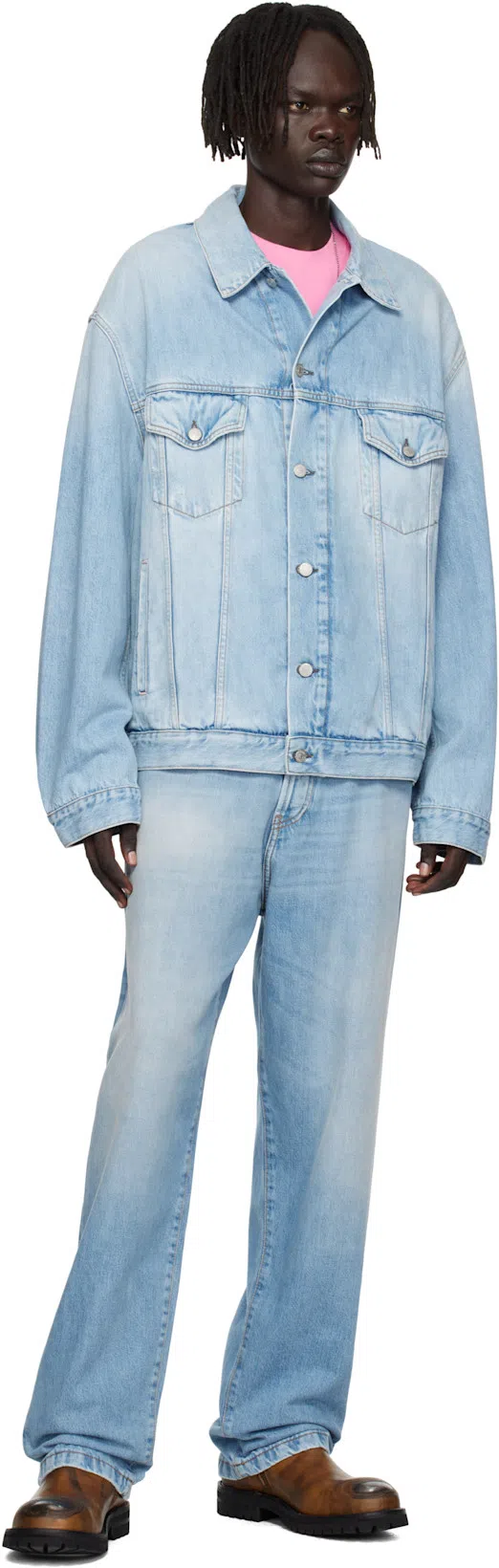 ACNE STUDIOS Blue Loose-fit 1991 Toj Jeans In 228 Light Blue
