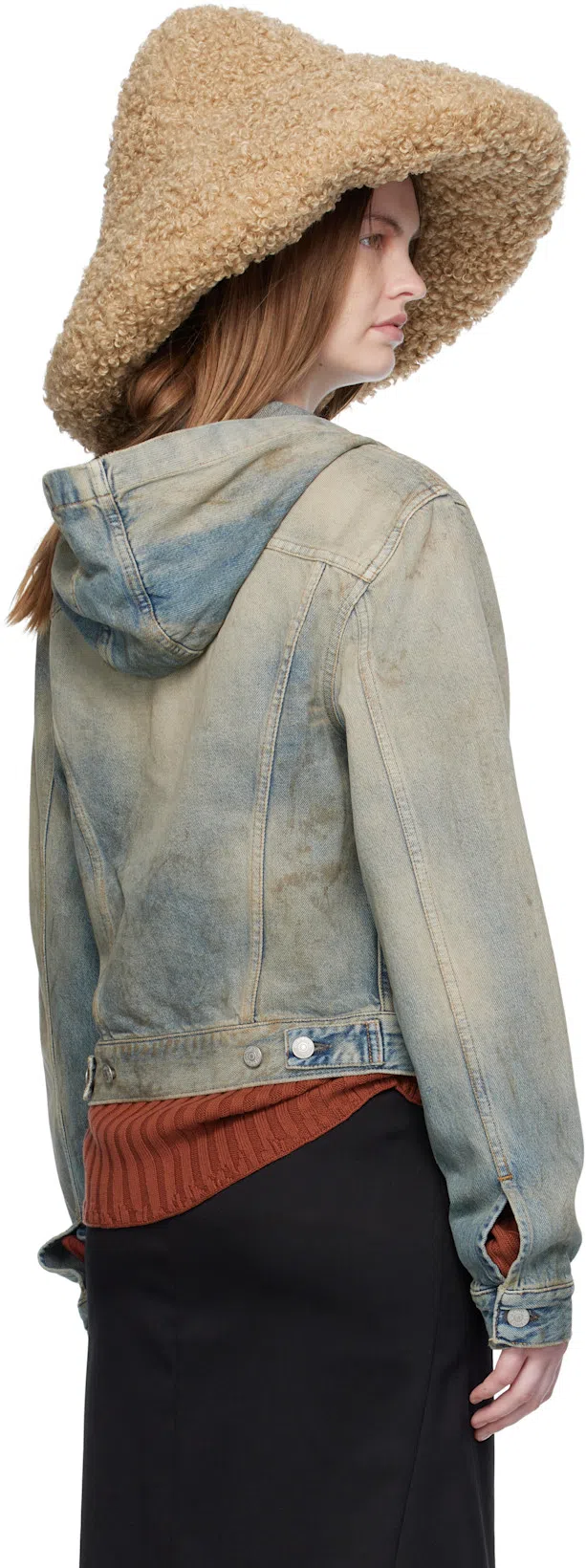 RUSLAN BAGINSKIY Beige Faux-fur Hat In Brown