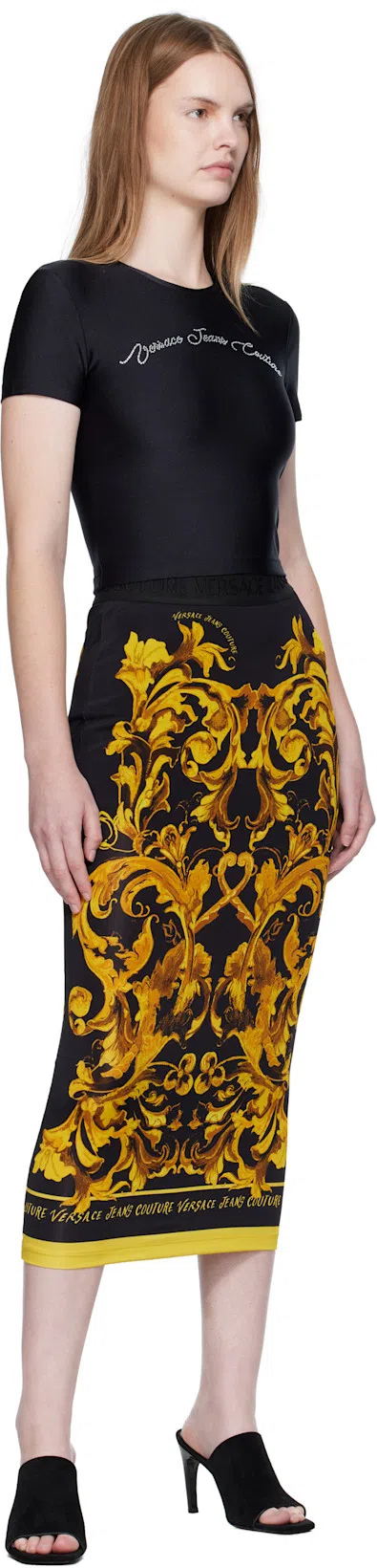 TOTÊME Sculpted Heel Suede Mules With Toe Strap In Animal Print