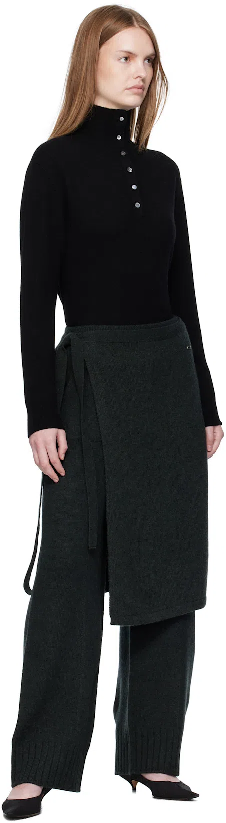 THE ROW Brown Liisa Kitten Heels