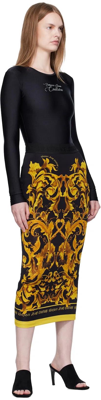 TOTÊME Sculpted Heel Suede Mules With Toe Strap In Animal Print