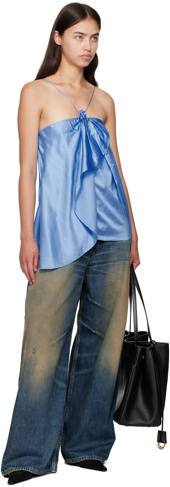 ACNE STUDIOS 2023 Rocka Low Waist Wide Jeans In Blue