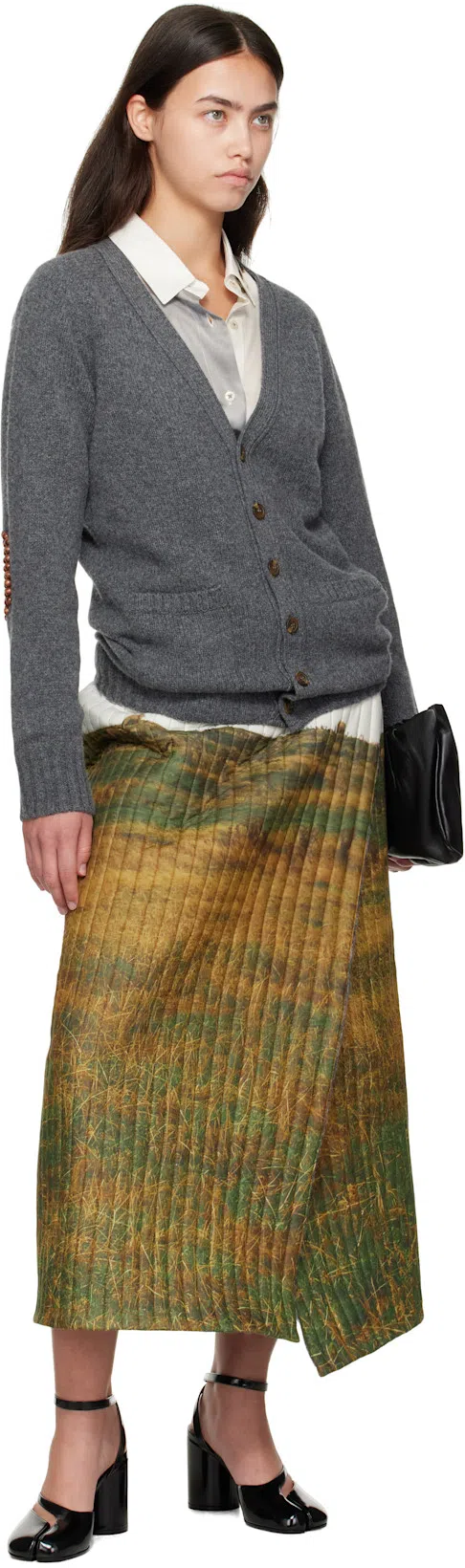 MAISON MARGIELA Tabi Sandals In Brushed Leather In Black