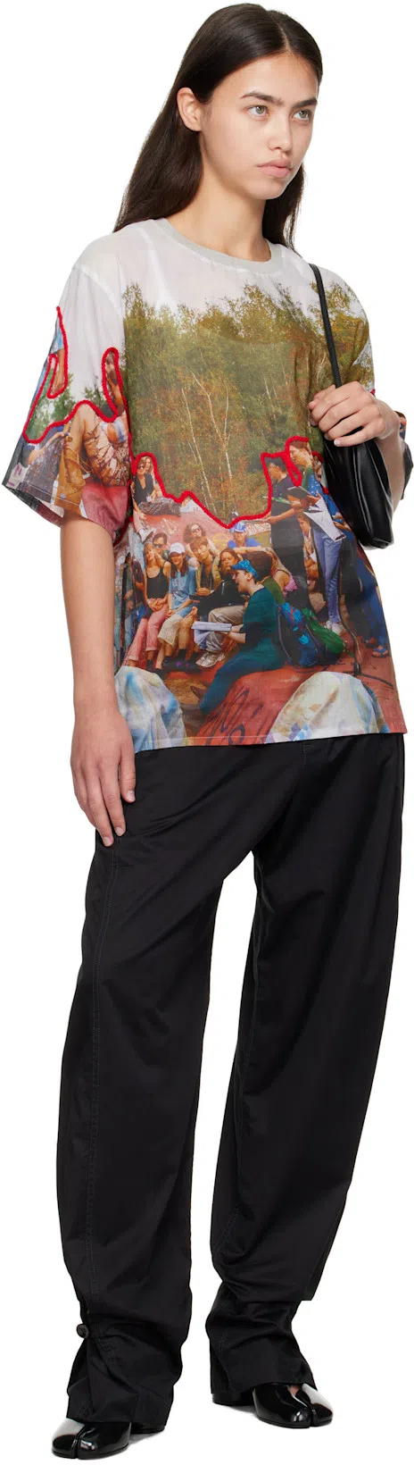 MAISON MARGIELA Tabi Sandals In Brushed Leather In Black