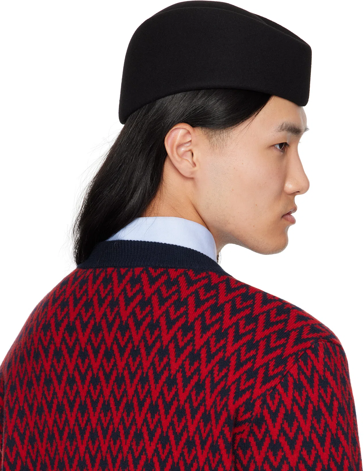 VALENTINO Garavani Cotton Oxford Shirt With Vlogo Embroidery In Multi