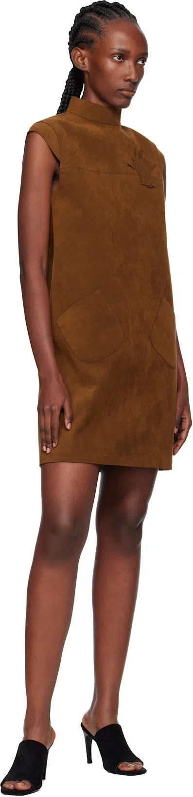 TOTÊME Sculpted Heel Suede Mules With Toe Strap In Animal Print