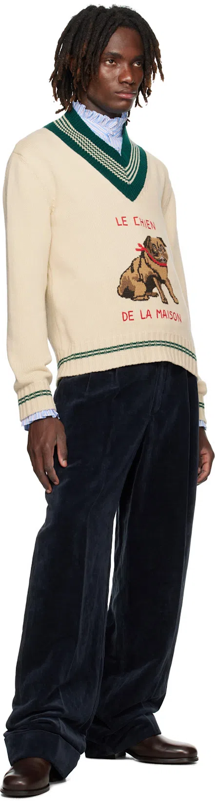 VALENTINO Garavanile Chien De La Maison Sweater In Neutral