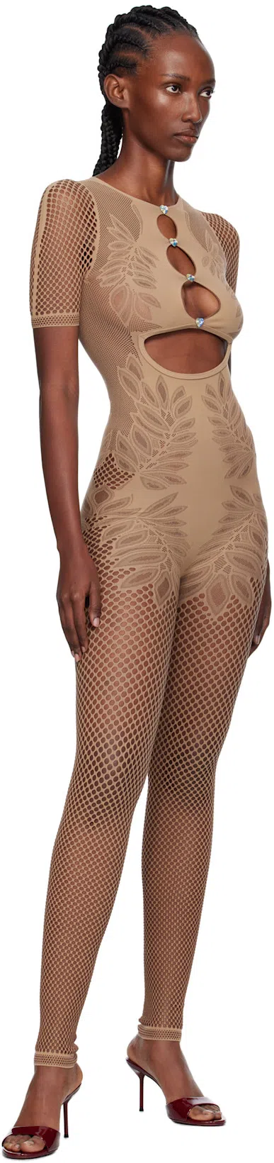 PARIS TEXAS Woman Sandals Burgundy Size 8 Leather In Red