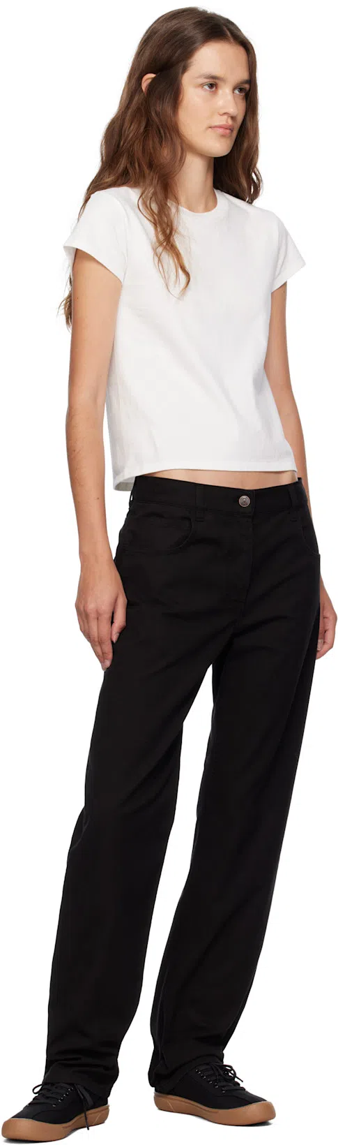 THE ROW Cotton Canvas Sneakers In Black