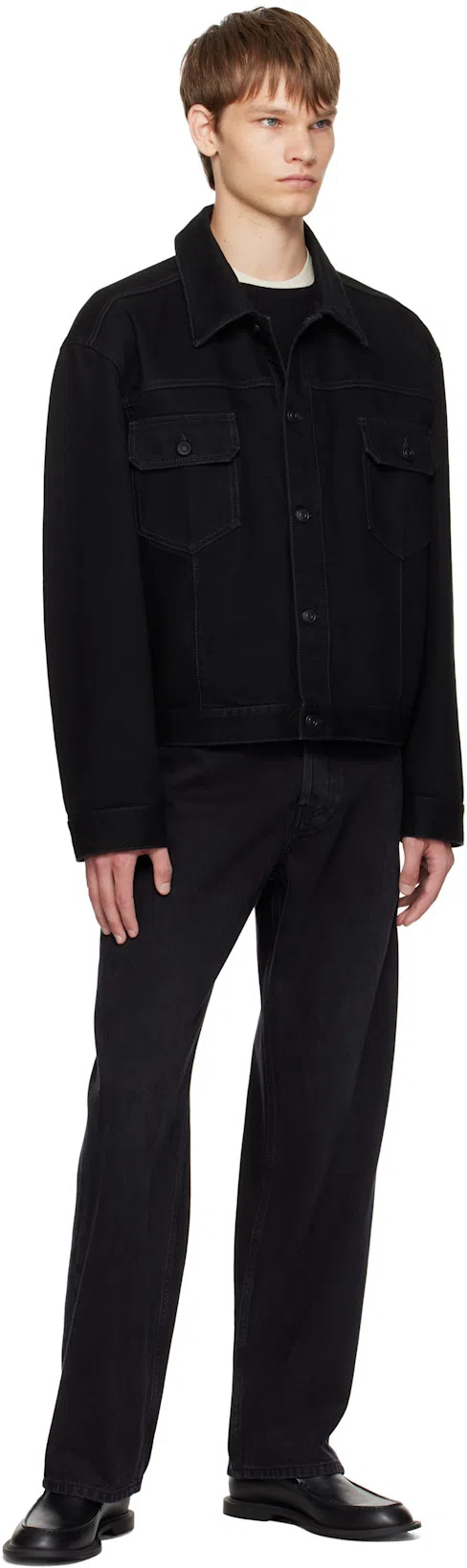 THE ROW Boxy Cut Cotton T-shirt With Short Sleeves In White