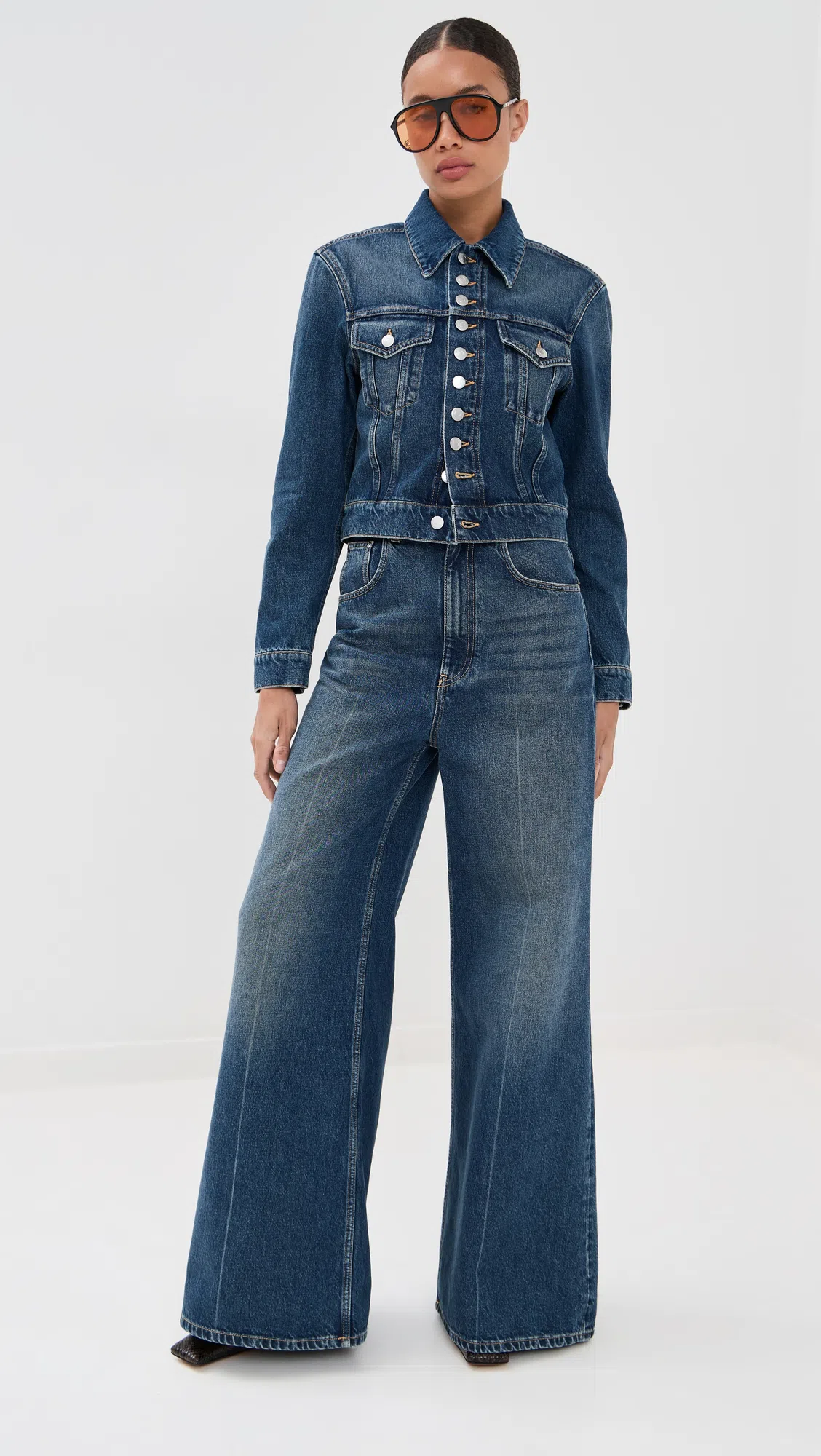 STELLA MCCARTNEY Snakeskin Embossed Faux Leather Pump In Multi