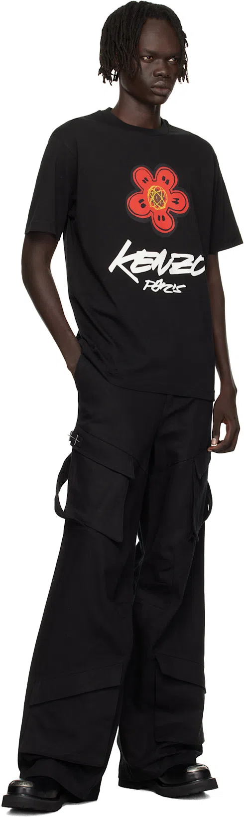 KENZO Futura 2000 Cotton T-shirt In Black