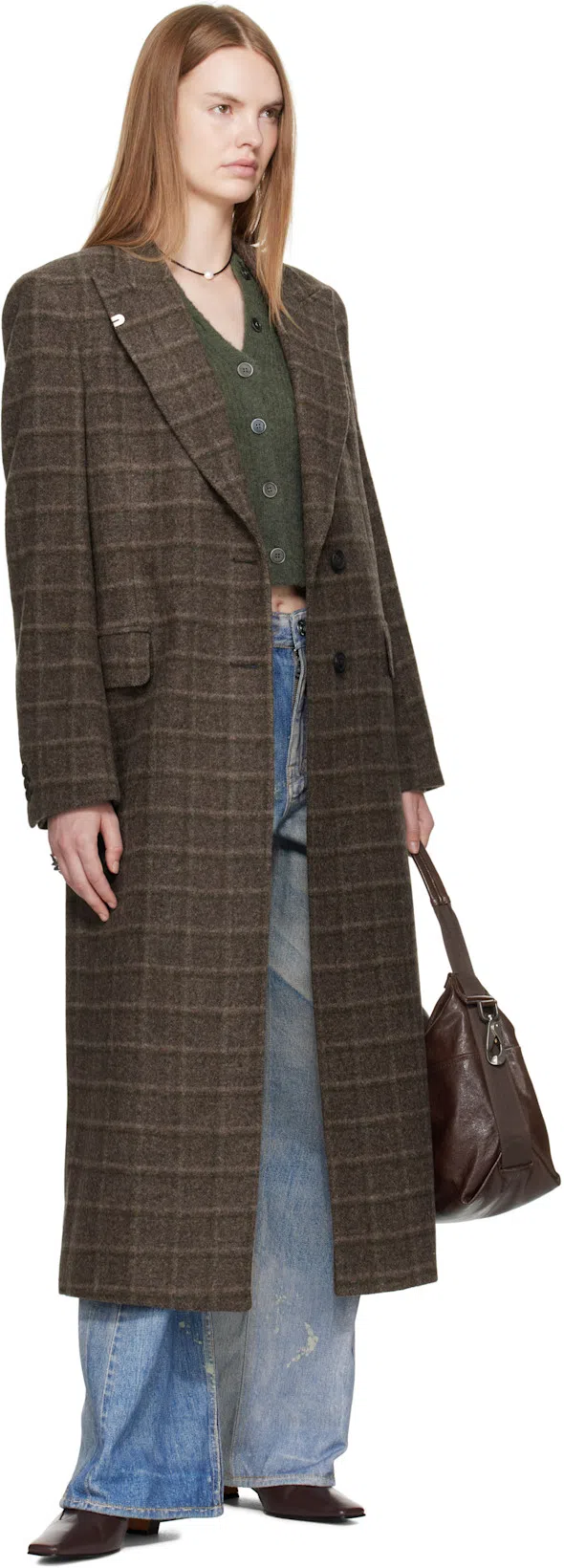 KHAITE Cowboy Boots With Square Toe And Low Heel In Brown