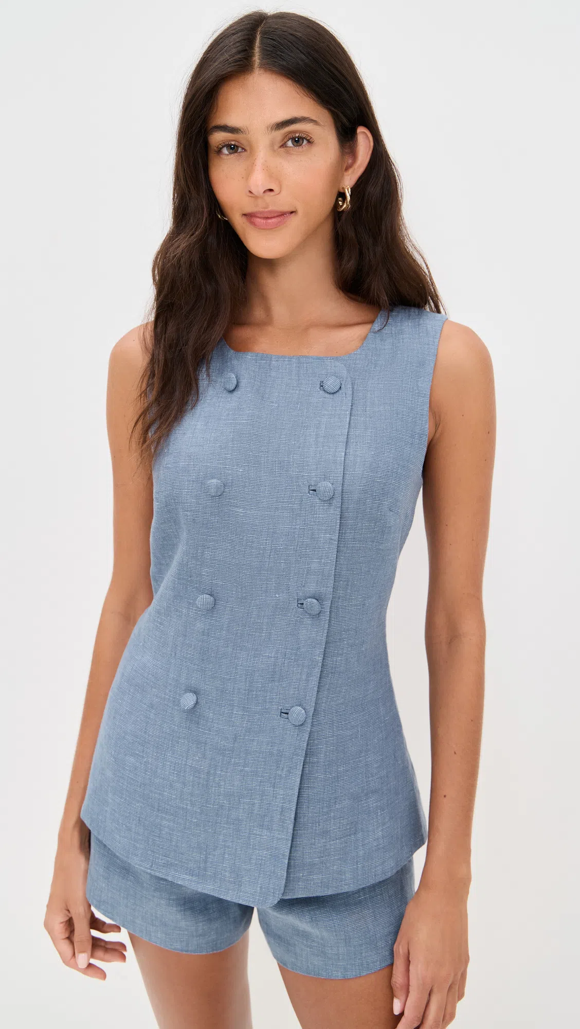 AGOLDE Bailey Crew Neck Tank Top In Animal Print