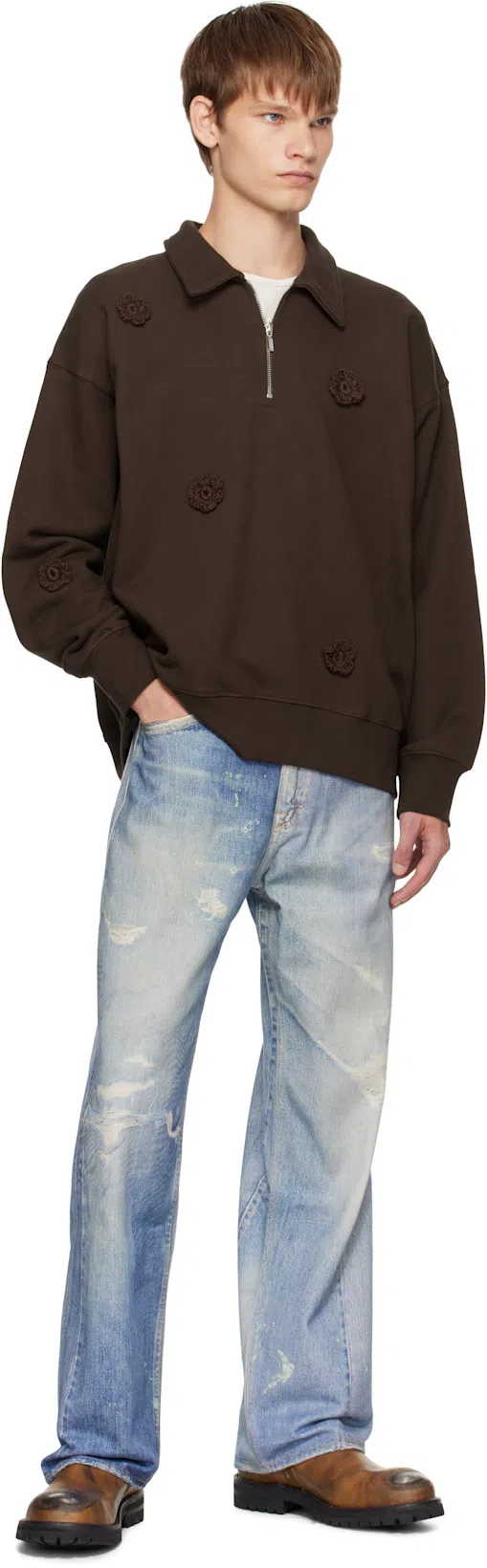 LEMAIRE Relaxed Fit Crewneck T-shirt In White