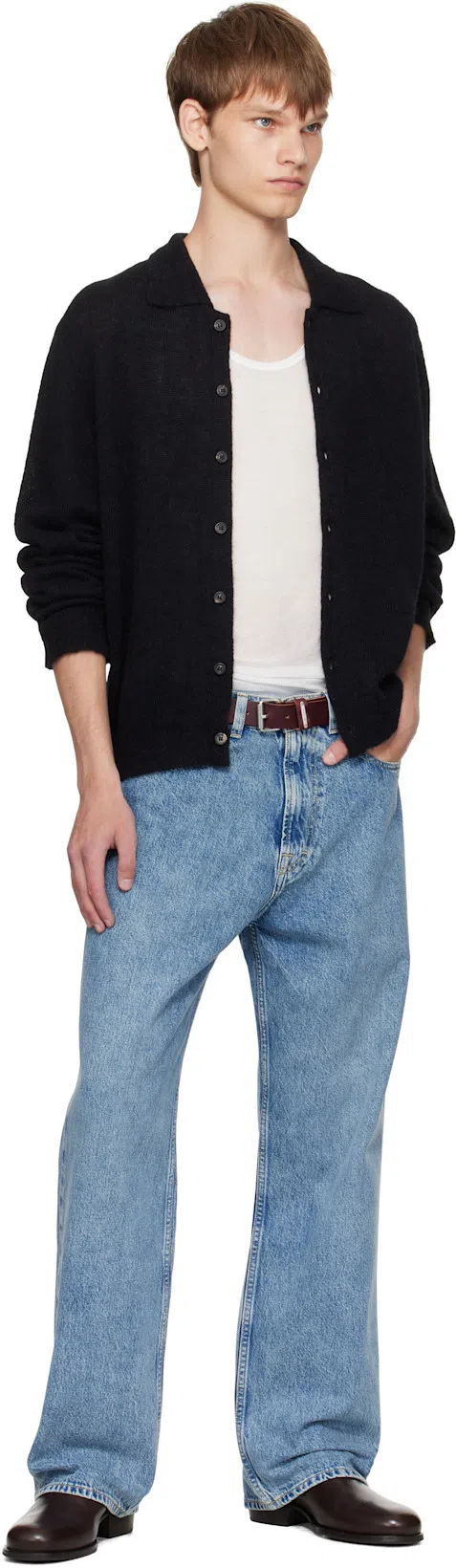 LEMAIRE Black Vegetable-tanned Chelsea Boots In Bk999 Black