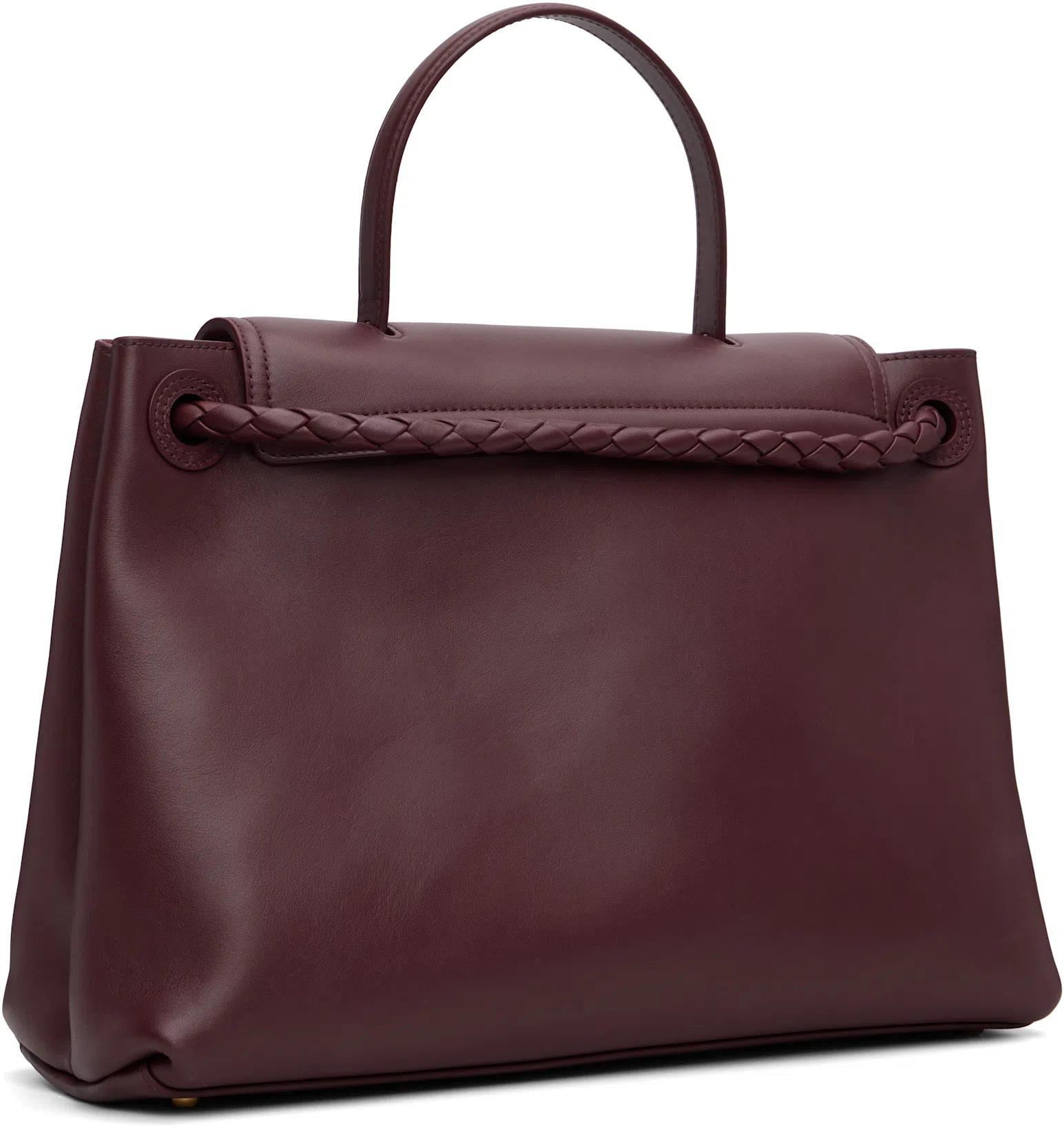 BOTTEGA VENETA Astair Metallic Knot Loafer In Burgundy