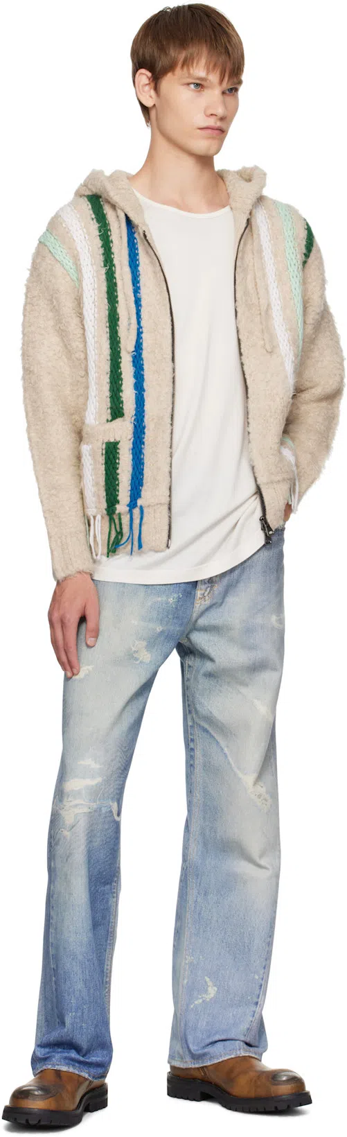 LEMAIRE Relaxed Fit Crewneck T-shirt In White