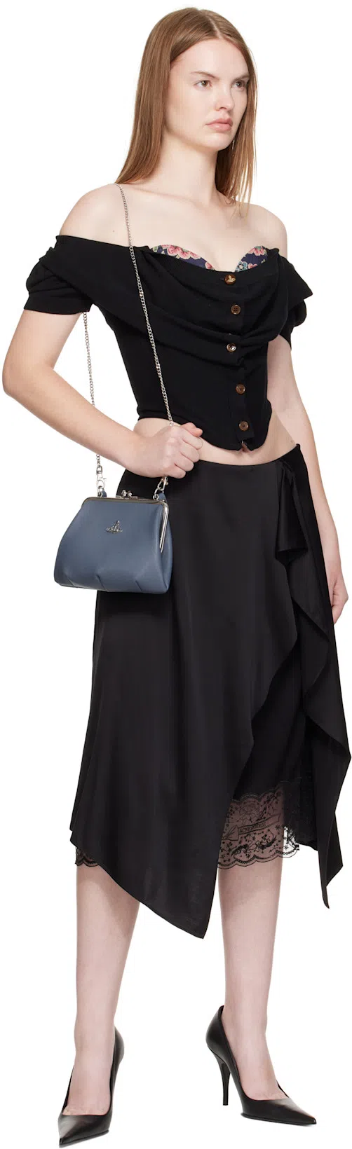 VIVIENNE WESTWOOD Puff Sleeves Knitwear For A Chic Look In Black