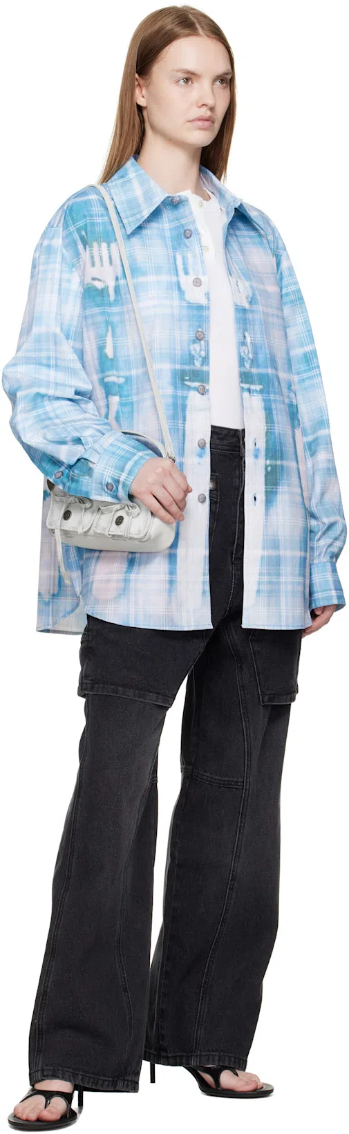 ACNE STUDIOS Balmain Balmain Grey High-neck Wool Sweater With Gold Buttons In Gray