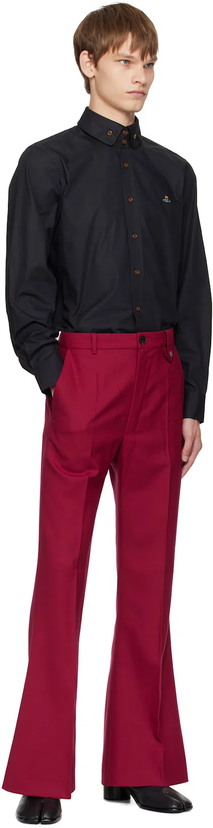 MAISON MARGIELA Vintage Leather Tabi Boots In Black