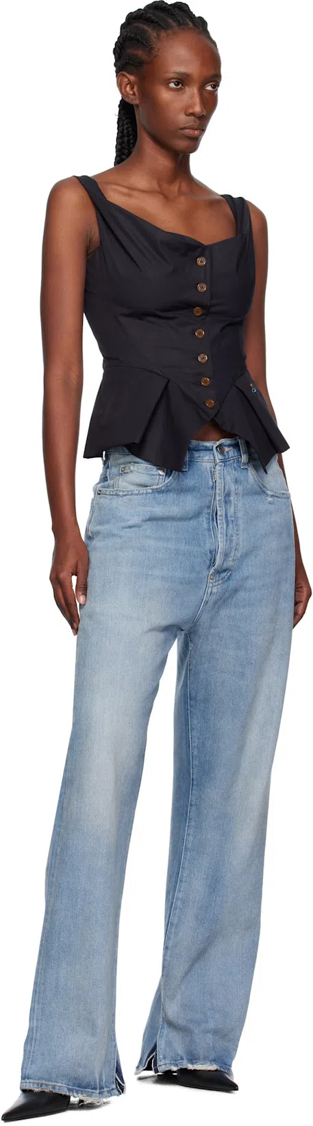 MAISON MARGIELA Blue 5 Pockets Jeans In 961 Iight Blue