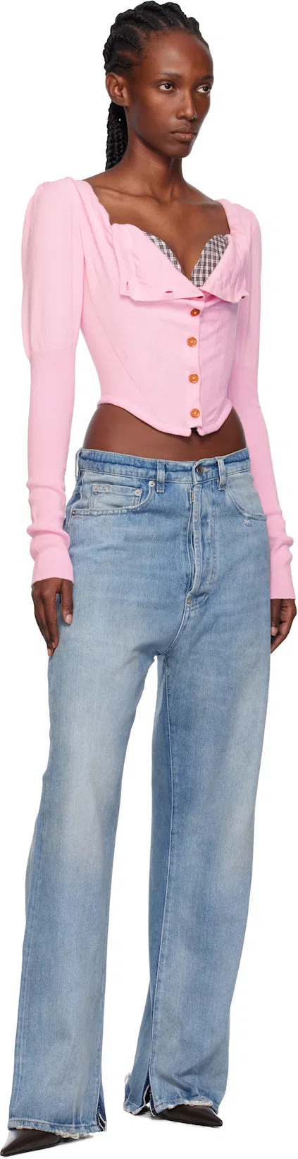 MAISON MARGIELA Blue 5 Pockets Jeans In 961 Iight Blue