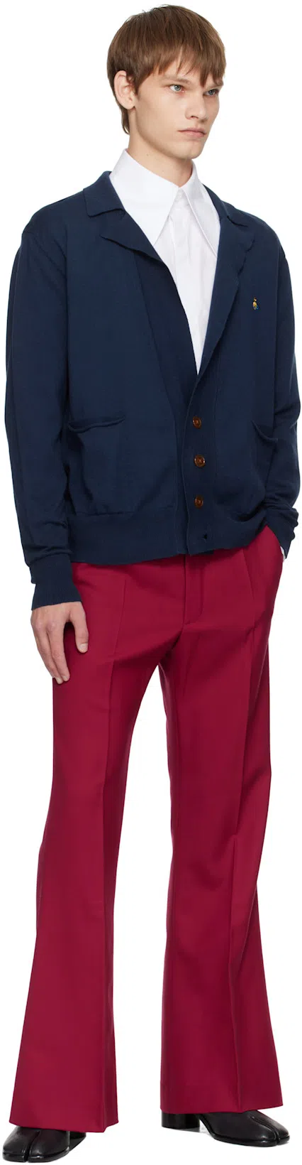 MAISON MARGIELA Vintage Leather Tabi Boots In Black