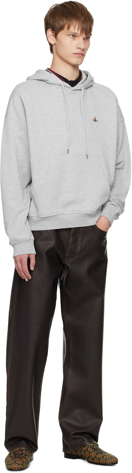 VIVIENNE WESTWOOD Classic Cotton Pique Polo Shirt In Black