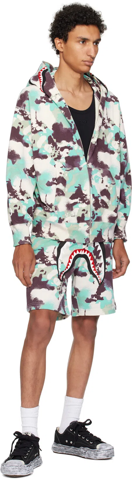 BOTTEGA VENETA Black Suede And Nylon Orbit Flash Sneakers In Blue