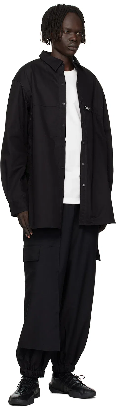 Y-3 Classic Chest Logo Cotton T-shirt In Bianco