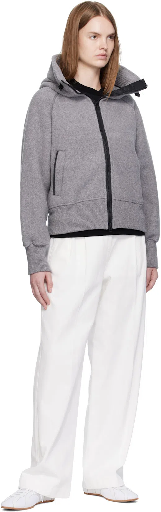 TOTÊME Canvas Low-top Sneakers With Leather Profiles In White