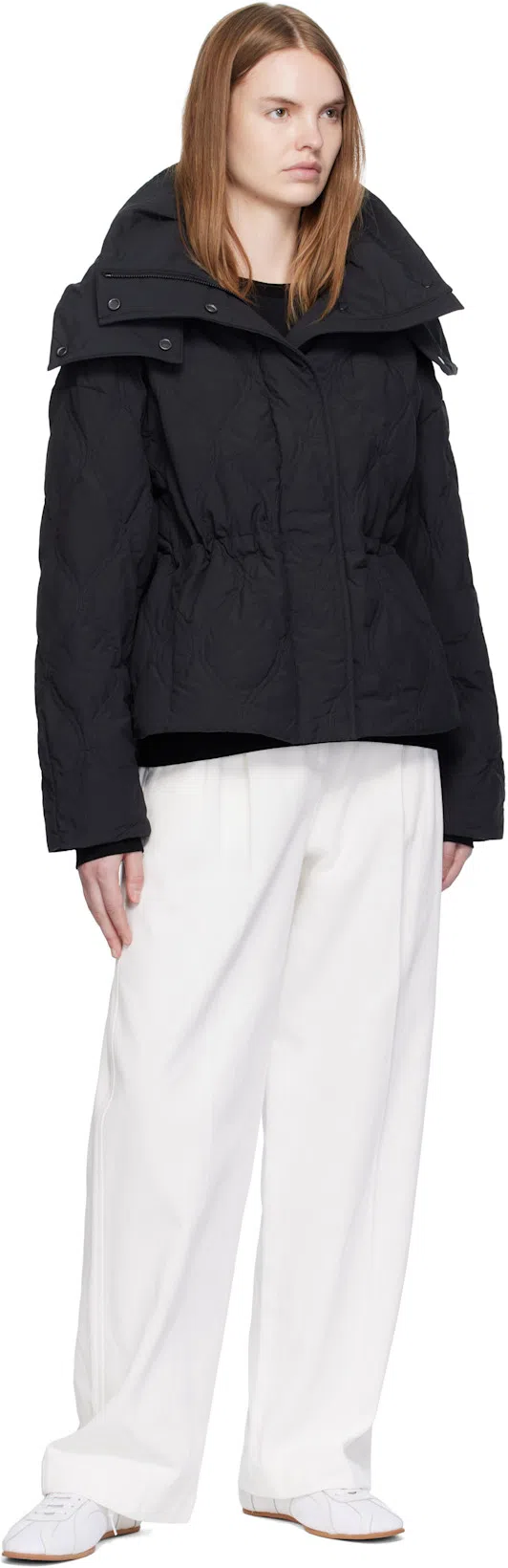 TOTÊME Canvas Low-top Sneakers With Leather Profiles In White