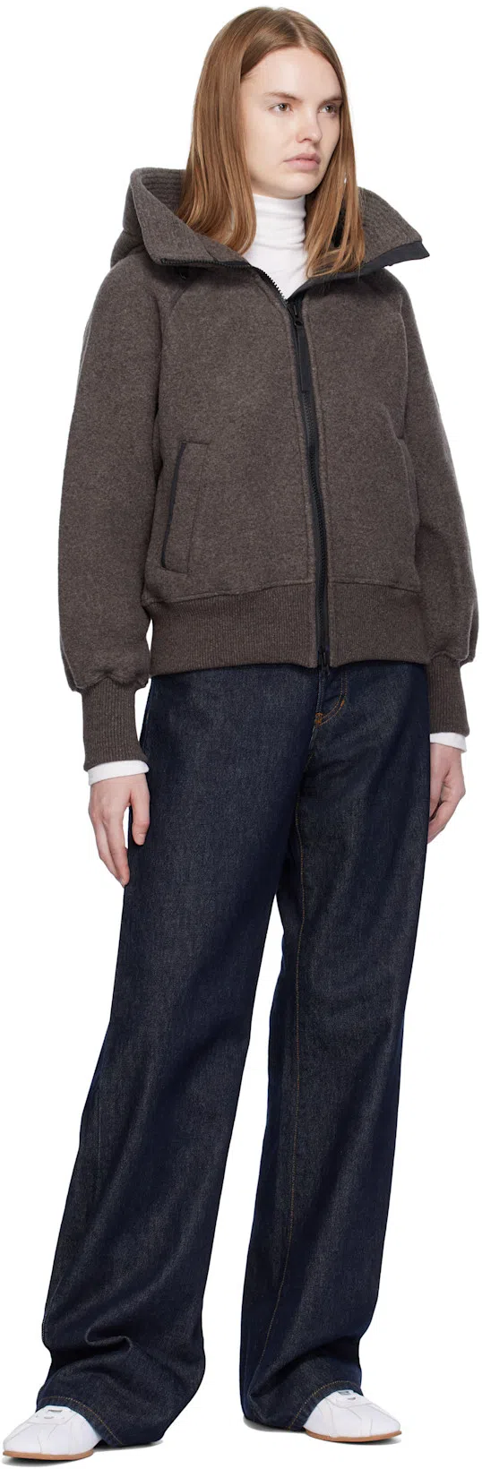 TOTÊME Canvas Low-top Sneakers With Leather Profiles In White