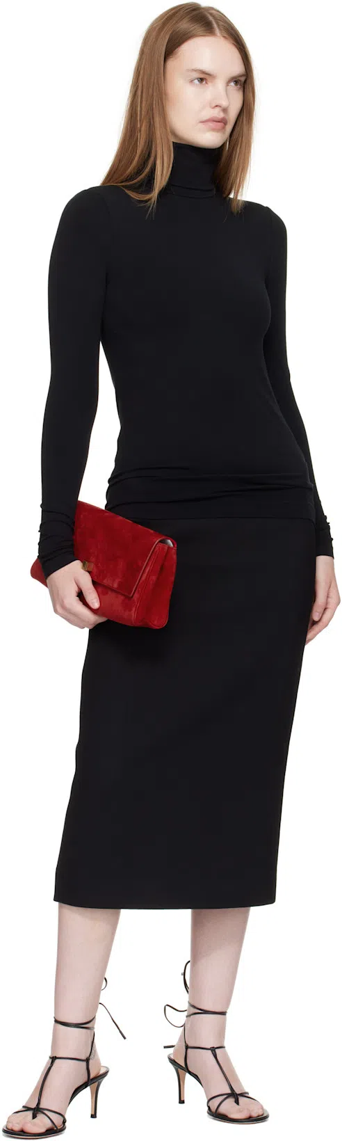 GIANVITO ROSSI Strappy Leather Ankle-strap Sandals In Bourgogne