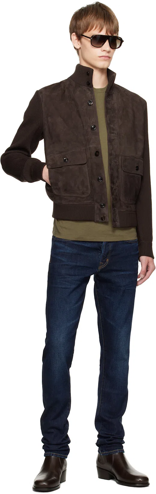 LEMAIRE Black Vegetable-tanned Chelsea Boots In Bk999 Black