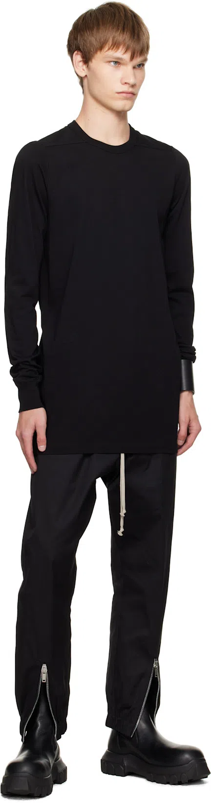 RICK OWENS Beatle Bozo Tractor Boots In Black