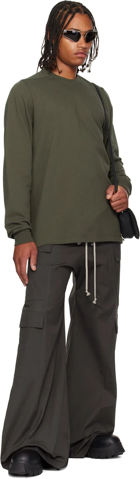 RICK OWENS Beatle Bozo Tractor Boots In Black