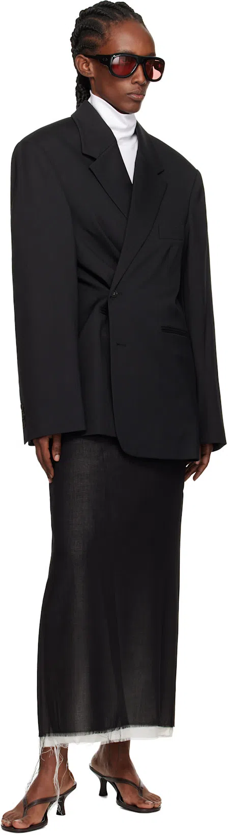 PORT TANGER Black Zia Sunglasses