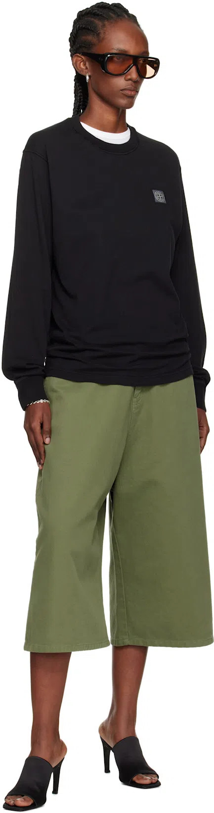 TOTÊME Sculpted Heel Suede Mules With Toe Strap In Animal Print