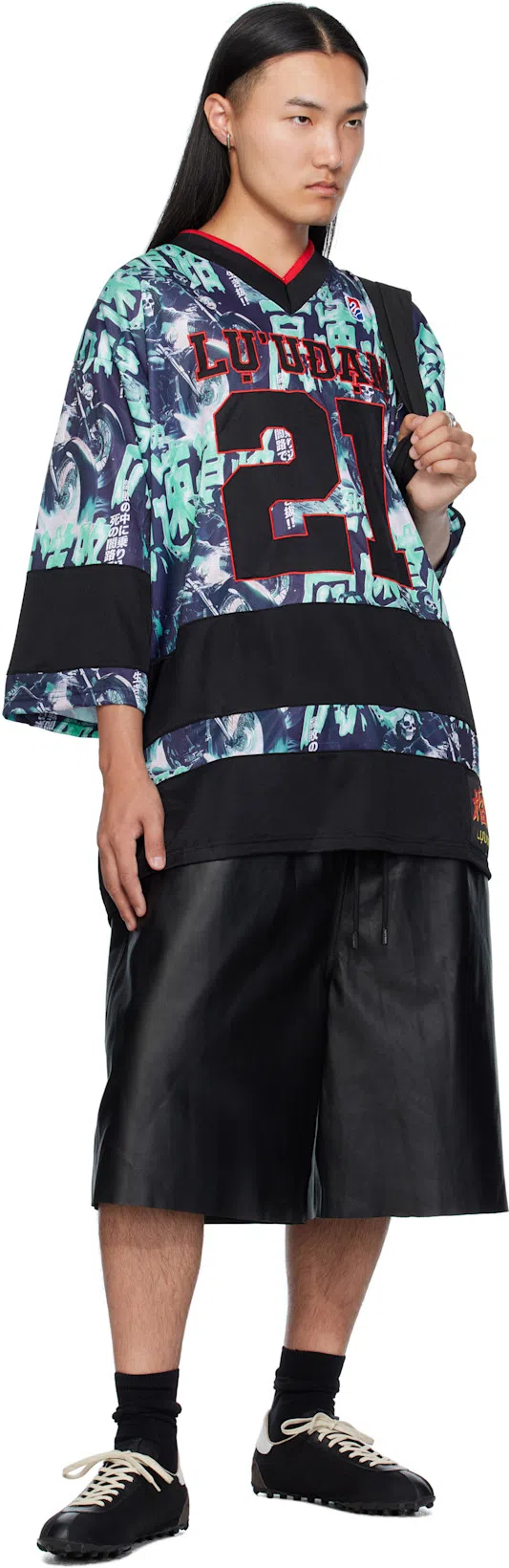 MAISON MARGIELA Sprinters Low Top Cotton Blend Sneakers In Black