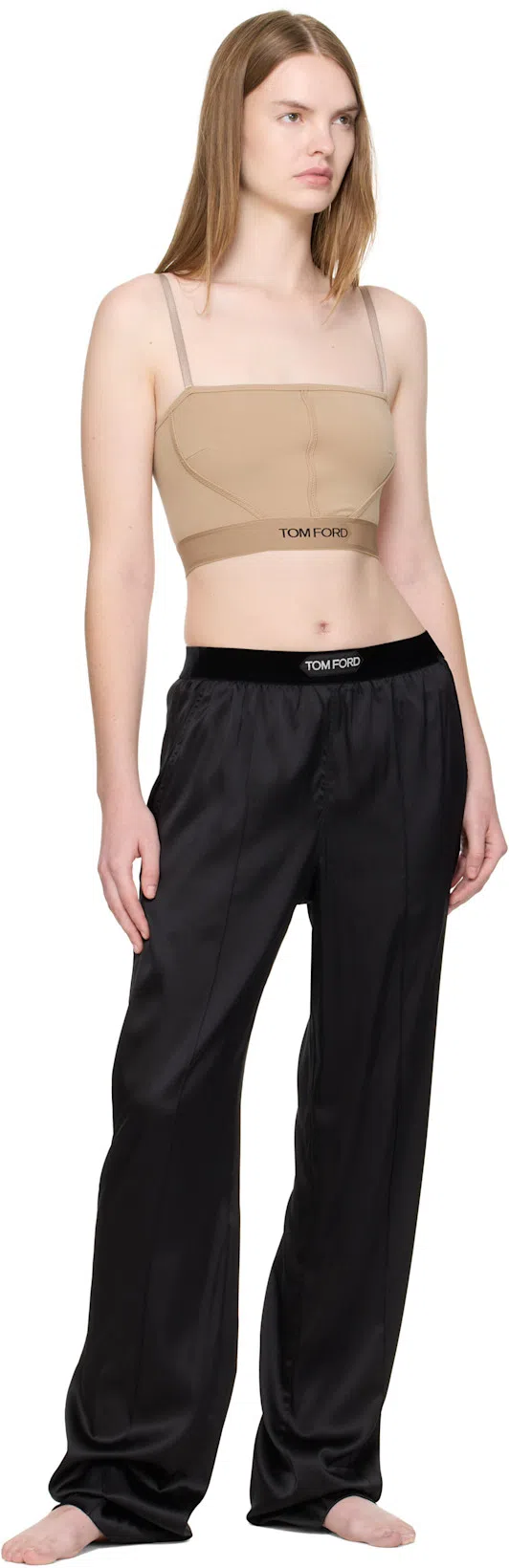 TOM FORD Black Pinched Seams Lounge Pants