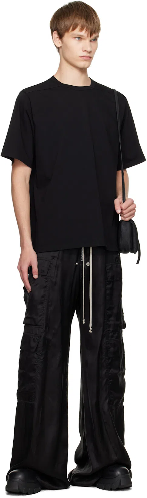 RICK OWENS Beatle Bozo Tractor Boots In Black