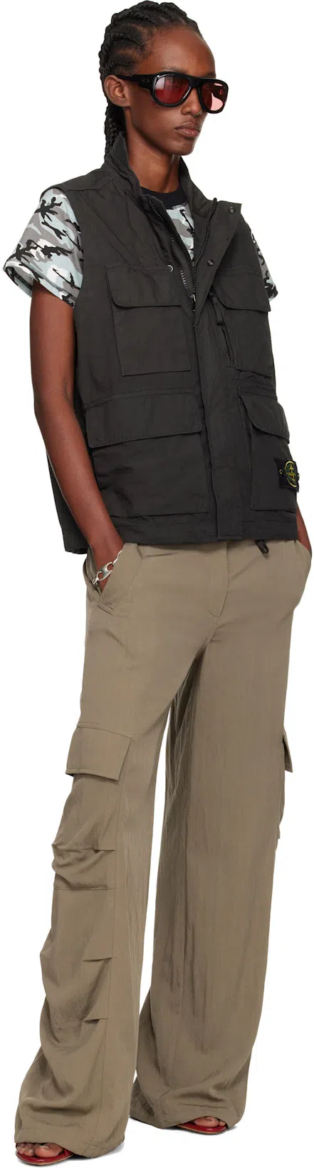 STILL KELLY Gray Camo Baby T-shirt